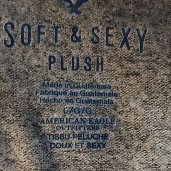 NWT AEO Soft & Sexy Plush Hooded Cardigan size L - Picture 6 of 7